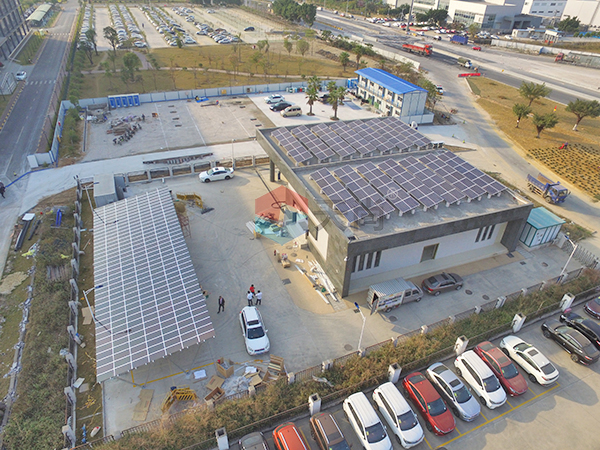 Guangzhou Huadu solar photovoltaic energy storage charging pile system